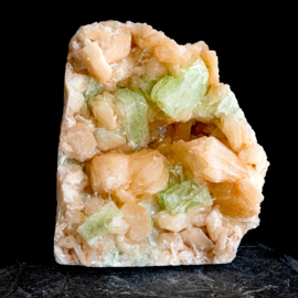 Apofyliet, groene Apofyliet / Stilbiet(Groot) kristal cluster 1x UNIEK