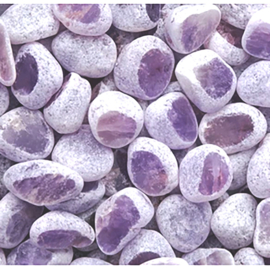 Ema - Emu Eggs: Amethist,  (XXL)  Kiezelvensters per st. *