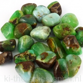 Chrysopraas trommelsteen (M) per st.*