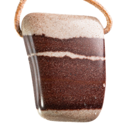 Shiva Lingam hanger geboord Groot 1x uniek ex.