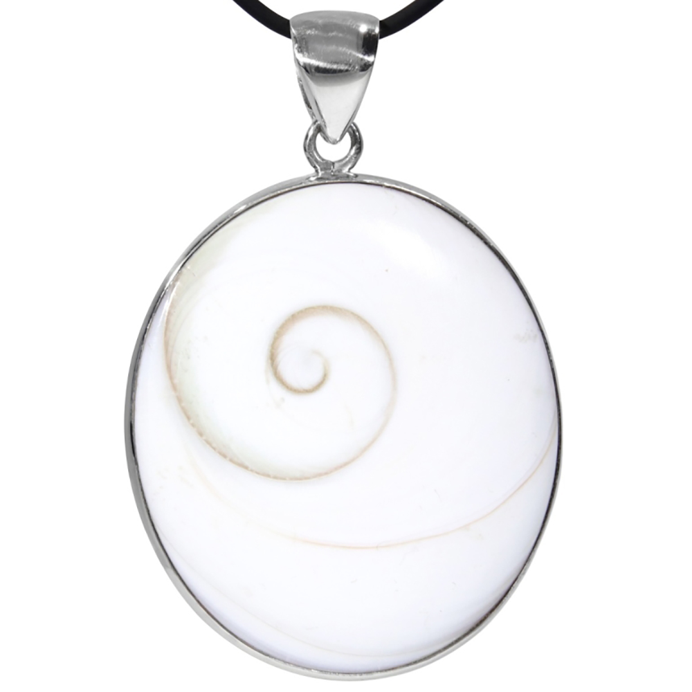 Eye of Saint Lucia  Zilveren hanger | 1x UNIEK