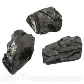 Shungiet / shungite Edel Shungiet  ruw brokje ca. 20 gr. p.st