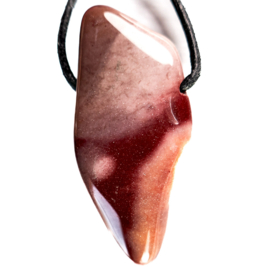 Mookaiet grote hanger geboord 1x UNIEK