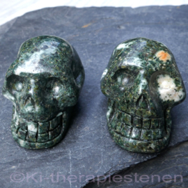 Schedel Preseli, Bluestone  , ø 4,4 cm   1x Unieke SET v. 2 st.