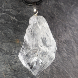 Bergkristal, hanger groot,  met oog, 1x UNIEK