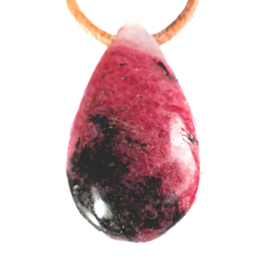 Rhodoniet, 1A kwaliteit hanger geboord  │ 1x UNIEK