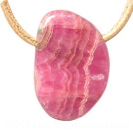Rhodochrosiet 1A kwaliteit, hanger geboord p.st.