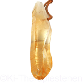 Lemurische (Golden Healer) kristalpunt  L. 8 cm groot 1x uniek ex.