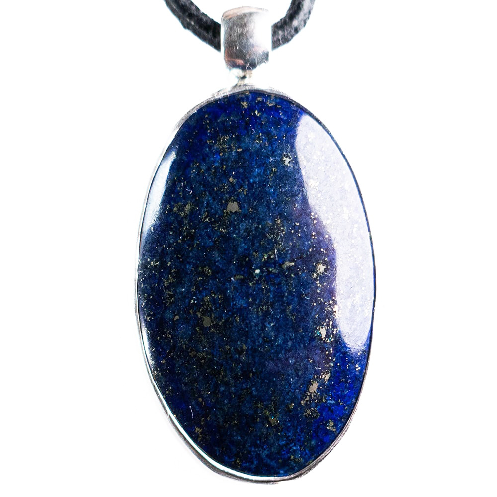 Lapis Lazuli Zilveren hanger | Ovaal 1x UNIEK