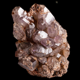 BRANDBERG  Amethist Kristal Cluster SET van 3x st. Namibië UNIEK