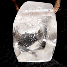 Bergkristal - Manifestatie kristal A kwaliteit,  hanger geboord 1x UNIEK