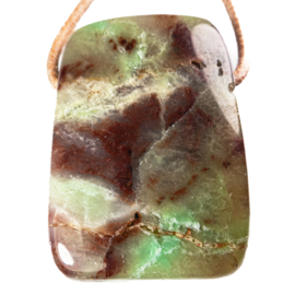 Chrysopraas Natuur edelsteen hanger 1x UNIEK