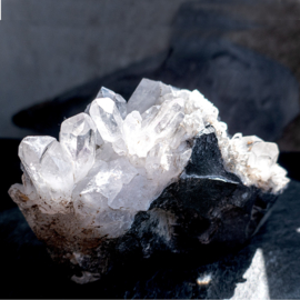 BRANDBERG  Bergkristal - Cluster  Namibië 1x UNIEK