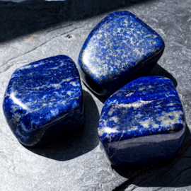 Lapis Lazuli 1A kwaliteit trommelstenen (XL) SET van 3x