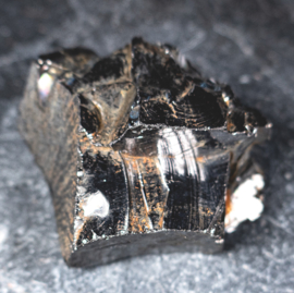 Shungiet / Edelshungiet-Elite-zilverzwarte ruwe brok ca 58 gr. 1x uniek st.