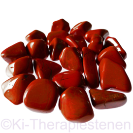 Jaspis: Rode jaspis  trommelsteen (L) per st. *