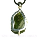 Moldaviet in Zilveren hanger 1A kwaliteit  |  1x  UNIEK 7,7 gr.