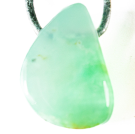 Chrysopraas edelsteen hanger geboord 1x UNIEK