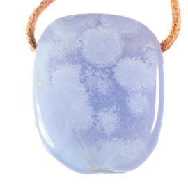 Chalcedoon (Malawi)  hanger Groot 1x UNIEK