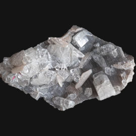 Apofyliet kristallen op cluster (+standaard)   (Poona India)