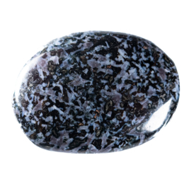 Gabbro 'Mystic Merlinite' (Basalt Blackstone) massagesteen 4x5 cm per st.