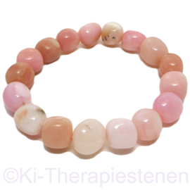 Opaal "Andesopaal Pink" armband p.st.