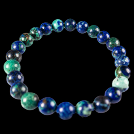 Azuriet Malachiet 8 mm armband │per st.