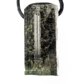 Toermalijn, Groene Toermalijn, Kristal hanger  | 1x UNIEK L 4,2 cm