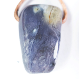 Chalcedoon, 'Lavendel' hanger A kwaliteit 1x UNIEK