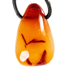 Carneool,  hanger druppelvormig │1x UNIEK