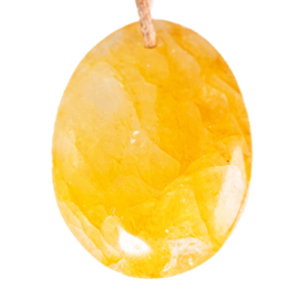 Golden Healer (Limoniet) frontgeboorde hanger Groot 1x UNIEK