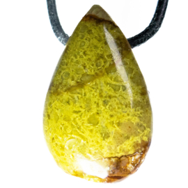 Opaal, Groen hanger geboord druppelvormig per st.