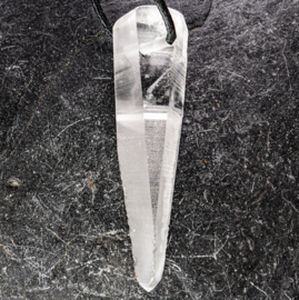 Lemurisch Zaad Laser  Kristalpunt L. 7,4 cm B. 2 cm 1x UNIEK