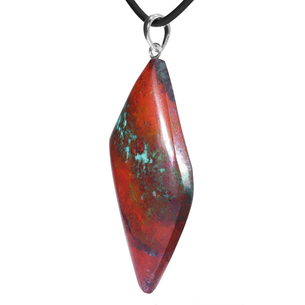 Sonora Sunrise  (Chrysocoll-Cupriet)  hanger  | 5 x 2,5 cm 1x UNIEK