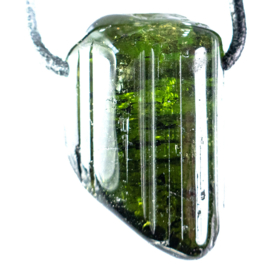 Toermalijn, Groene Toermalijn-kristal hanger 1x UNIEK