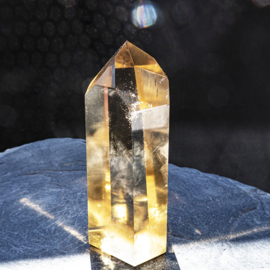 Citrien  Kristal (Natuur) kristal Obelisk 1x UNIEK