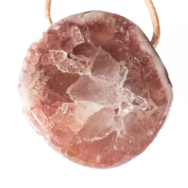 Amethist, Rosa Amethist  Groot geboord | 1x UNIEK