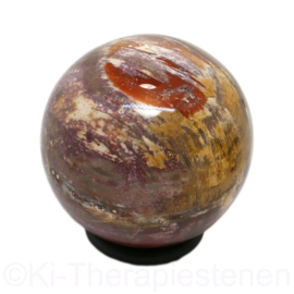 Versteend Hout Bol 5,6 cm nr. (A) 1x uniek ex. ca 0,23 kg