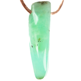 Chrysopraas,  1A kwaliteit edelsteen hanger 1x UNIEK