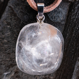 Apofyliet, Witte Apofyliet groot kristal hanger │1x UNIEK.