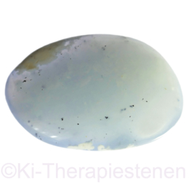 Chalcedoon, massagesteen  4x6 cm per st.