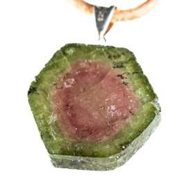 Toermalijn, Watermeloen Toermalijn edelsteen | 1x UNIEK  L.  3,1 cm