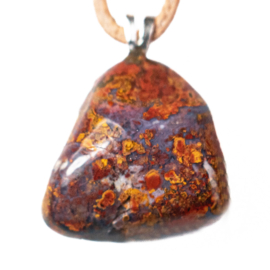 Jaspis, Chalcedon "Universit" edelsteen hanger │ 1x UNIEK