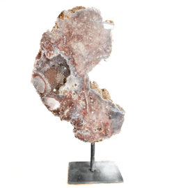 Amethist (roze),  1A-kwaliteit op standaard,  24 x 12 x 4 cm  | 1 kilo  1x UNIEK