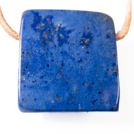 Dumortieriet edelsteen hanger (vlak) 1x UNIEK