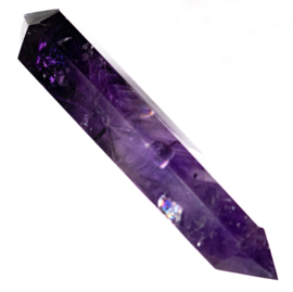 0) Dubbeleinder  Amethist kristal │1x UNIEK