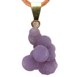 Agaat, Druif (Grape) Agaat hanger  1x UNIEK