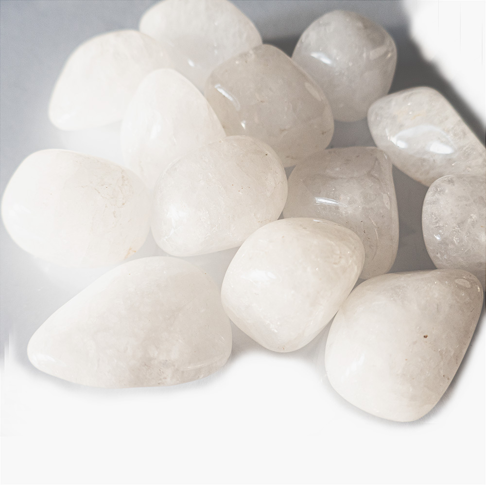 Melk of sneeuwkwarts (XL), trommelstenen per st.*