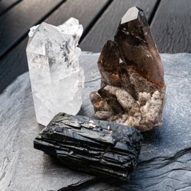 Set van 3x kristallen: Arkansas, Aegirien, Rookkwarts
