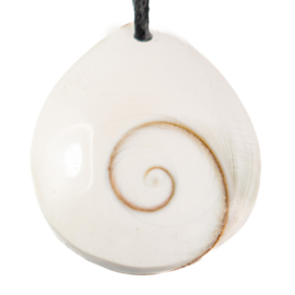 Eye of Saint Lucia  groot frontgeboorde hanger 1x UNIEK